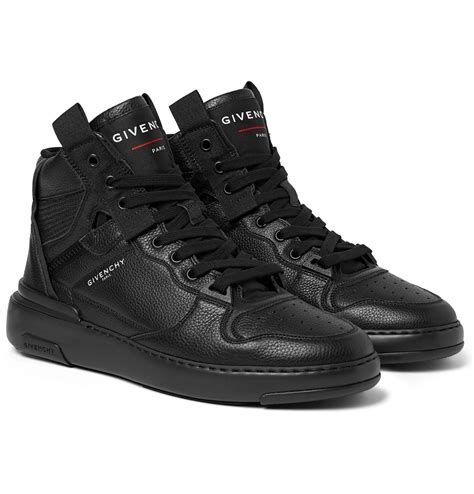 givenchy sneakers mens black|givenchy wing high top sneakers.